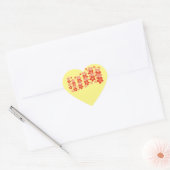 Cherry Blossom Rood Roze Hart Sticker (Envelop)