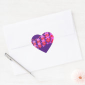 Cherry Blossom Rood Roze Hart Sticker (Envelop)