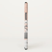 Cherry Blossom Roos Gold Monogram Bling Case-Mate iPhone Case (Achterkant / rechts)