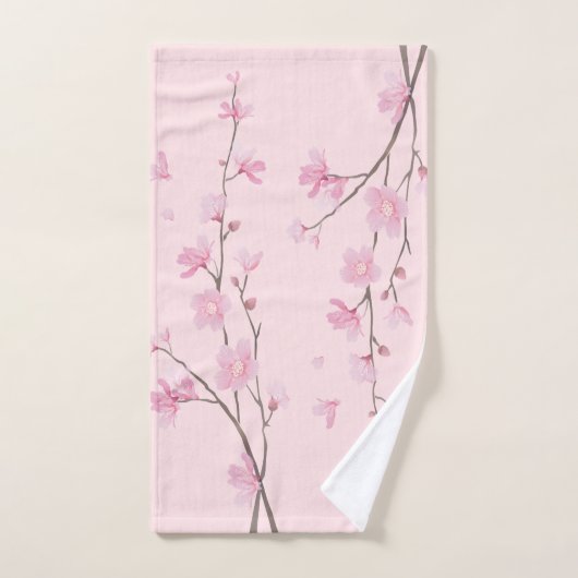 Cherry Blossom - Roze Bad Handdoek (Handdoek)