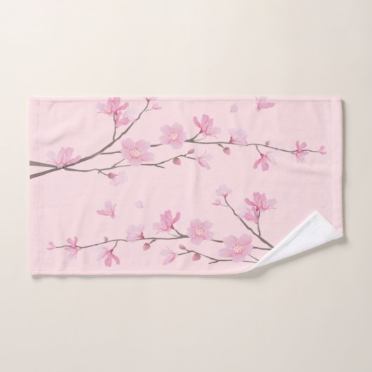Cherry Blossom - Roze Bad Handdoek (Handdoek)