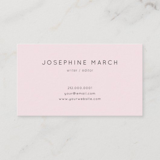 Cherry Blossom Roze Blauwe Waterverf Visitekaartje (Achterkant)