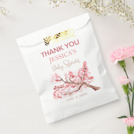Cherry Blossom Roze Bloemen Baby shower Meisje Bedankzakje