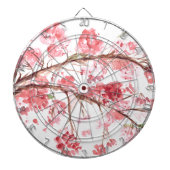 Cherry blossom roze bloemen bloemen Sakura Asian Dartbord (Voorkant)