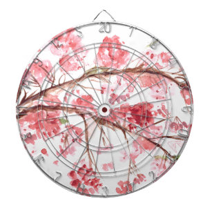 Cherry blossom roze bloemen bloemen Sakura Asian Dartbord