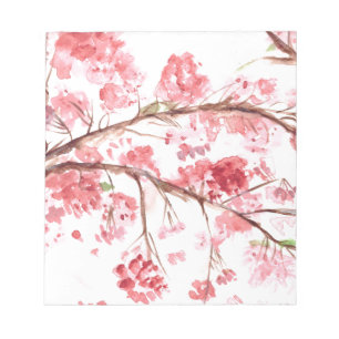 Cherry blossom roze bloemen Girly Sakura Asian Notitieblok