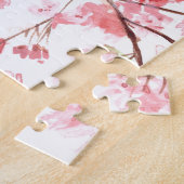 Cherry blossom roze bloemen Sakura Asian Japans Legpuzzel (Zijkant)