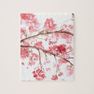 Cherry blossom roze bloemen Sakura Asian Japans Legpuzzel