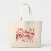 Cherry blossom roze bloemen Sakura Japans Grote Tote Bag (Voorkant)