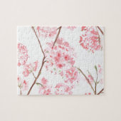 Cherry blossom roze bloemen Sakura Japans Legpuzzel (Horizontaal)