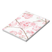 Cherry blossom roze bloemen Sakura Japans Notitieblok (Linkerzijde)