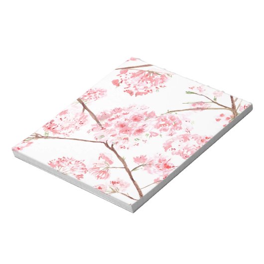 Cherry blossom roze bloemen Sakura Japans Notitieblok (Linkerzijde)
