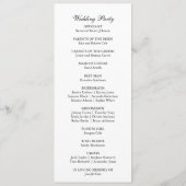 Cherry Blossom Roze Bloemen Waterverf Bruiloft Programmakaart (Achterkant)