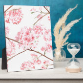 Cherry blossom roze bloemen waterverf natuur fotoplaat (Zijkant)