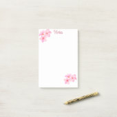 Cherry Blossom  Roze Custom Post-it® Notes (Op bureau)