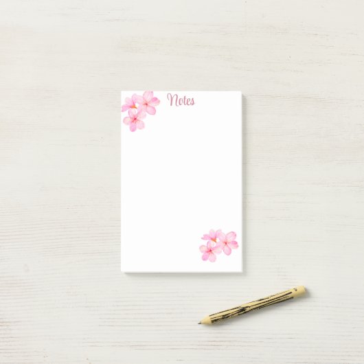Cherry Blossom  Roze Custom Post-it® Notes (Op bureau)