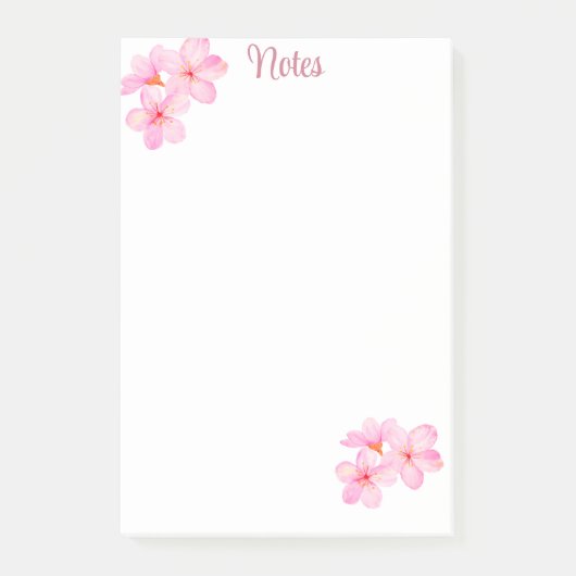 Cherry Blossom  Roze Custom Post-it® Notes (Voorkant)