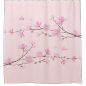 Cherry Blossom - Roze Douchegordijn (Voorkant)