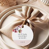 Cherry Blossom Roze en Witte Huwelijksgunst Labels