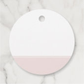 Cherry Blossom Roze en Witte Huwelijksgunst Labels (Achterkant)