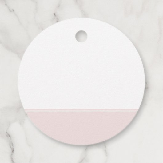 Cherry Blossom Roze en Witte Huwelijksgunst Labels (Achterkant)