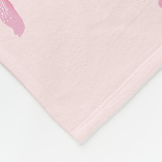 Cherry Blossom - Roze Fleece Deken (Hoek)