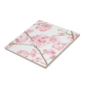 Cherry blossom roze floral elegant  tegeltje (Zijkant)