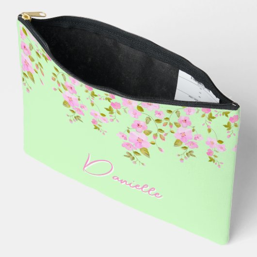 Cherry Blossom Roze & Groen Custom Etui (Open)