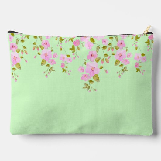 Cherry Blossom Roze & Groen Custom Etui (Achterkant)