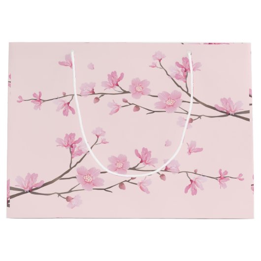 Cherry Blossom - Roze Groot Cadeauzakje (Voorkant)
