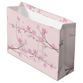 Cherry Blossom - Roze Groot Cadeauzakje (Voorkant Gekanteld)