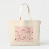 Cherry Blossom - Roze Grote Tote Bag (Voorkant)