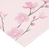 Cherry Blossom - Roze Korte Tafelloper (Hoek)