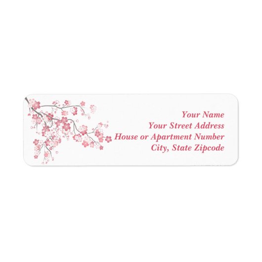 Cherry Blossom Roze Label (Voorkant)