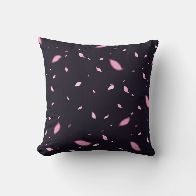 Cherry Blossom Roze marine bloemen Kussen (Voorkant)