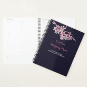 Cherry Blossom Roze marine bloemenplanner Bruiloft Planner (Display)