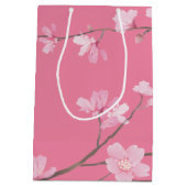 Cherry Blossom - Roze Medium Gift Bag Medium Cadeauzakje (Achterkant)