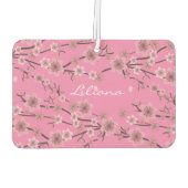Cherry Blossom Roze Naam Auto Luchtverfrisser (Achterkant)