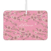 Cherry Blossom Roze Naam Auto Luchtverfrisser (Voorkant)