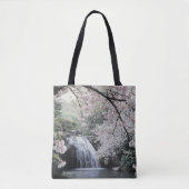 Cherry Blossom Roze pittoreske waterval Tote Bag (Voorkant)