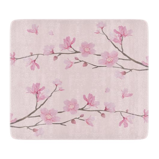 Cherry Blossom - Roze Snijplank (Voorkant)