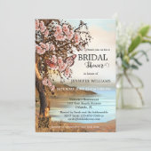 Cherry Blossom Roze Vlinder Vrijgezellenfeest Kaart (Staand voorkant)