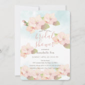 Cherry Blossom Roze Waterverf Vrijgezellenfeest Kaart (Voorkant)