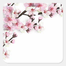 Cherry Blossom Roze Wit Bruiloft Favor Stickers