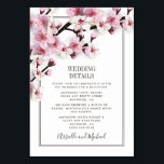 Cherry Blossom Roze Wit Bruiloft Inzetstuk Kaarten<br><div class="desc">Cherry Blossom Pink White Wedding Insert-Kaarten - heeft een kleurenschema van donkerbruin, roze en wit met moderne script- en san-serif-lettertypen. Uitzicht de volledige bijpassende collectie link gevonden op deze pagina om de look voor uw lente, late winter, of zomer evenement te voltooien. Je ziet een collage van de producten die...</div>