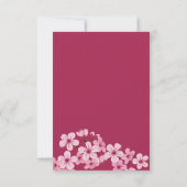 Cherry Blossom Roze Witte Bloemen Huwelijk RSVP (Achterkant)