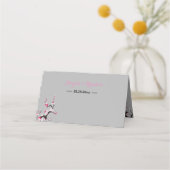 Cherry Blossom Roze Witte Bloemen Place Card Plaatskaartje (Achterkant)