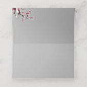 Cherry Blossom Roze Witte Bloemen Place Card Plaatskaartje (Binnenkant ongevouwen)