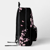 Cherry Blossom Roze Zwart Monogram Bedrukte Rugzak (Links)