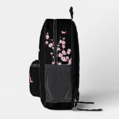Cherry Blossom Roze Zwart Monogram Bedrukte Rugzak (Rechts)